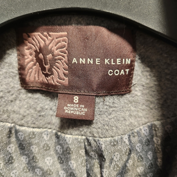Anne Klein - Notch Collar Wool Coat - Picture 5 of 5